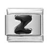 Fashion Black 26 English Letters Italian Charm Links Fit 9mm Stainless Steel Bracelet Making Women Men Jewelry Accessories