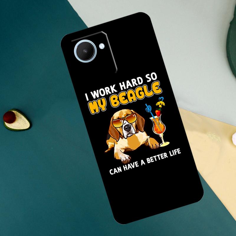 The Beagles Funny Cartoon Dog For Realme C55 C71 C75 C67 C63 C51 C61 C53 C35 C65 11 12 13 14 15 Pro Plus GT6 GT7 Pro Case