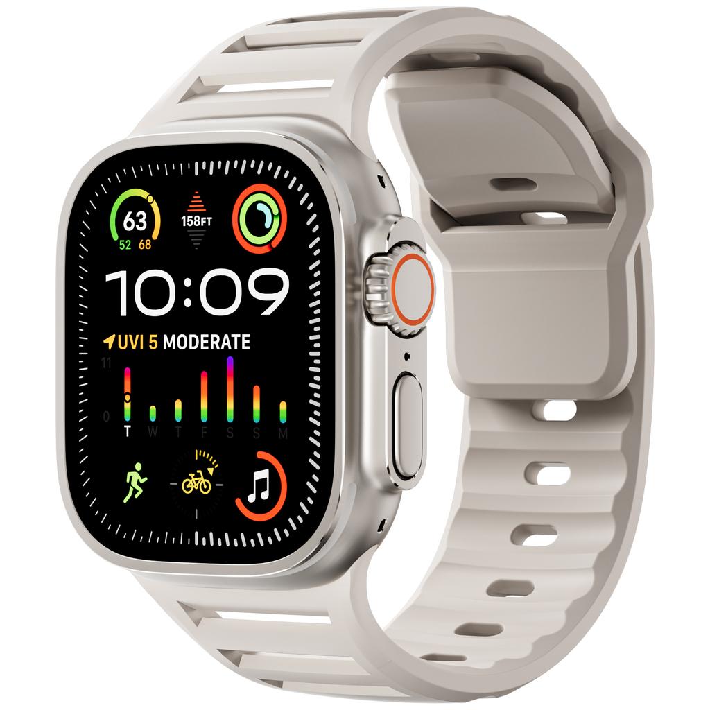 Straps for Apple watch Ultra 2 Band 49mm 45mm 44mm 42mm Sport Silicone watchband belt correa bracelet iwatch 10 9 8 7 6 SE 5 4
