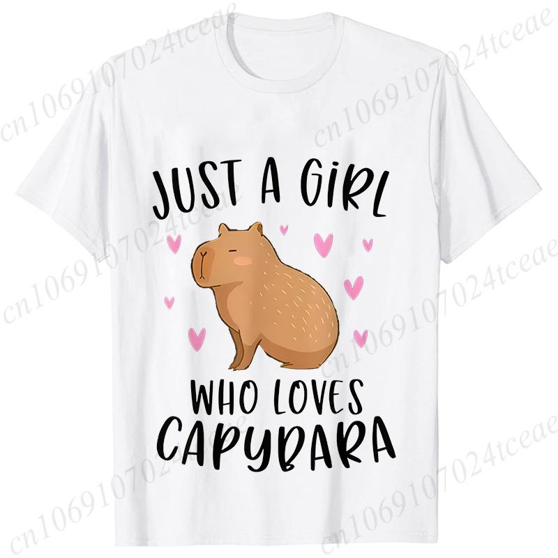Capybara Sună Tricouri pentru Femei Amuzant Capibara Rozător Iubitor de Animale Umor Tricouri Vară Mânecă Scurtă Îmbrăcăminte Femei