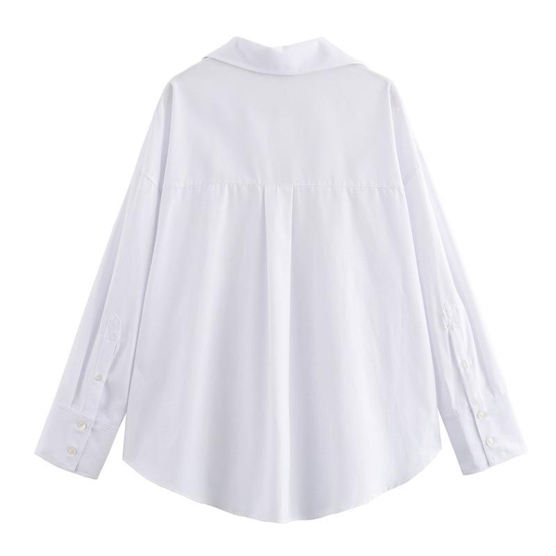 New Style, Women's Clothing, Loose and Casual, Long Sleeves, Oxford Shirts for Women, Autumn and Winter Innerwear, Professional Women's Clothing