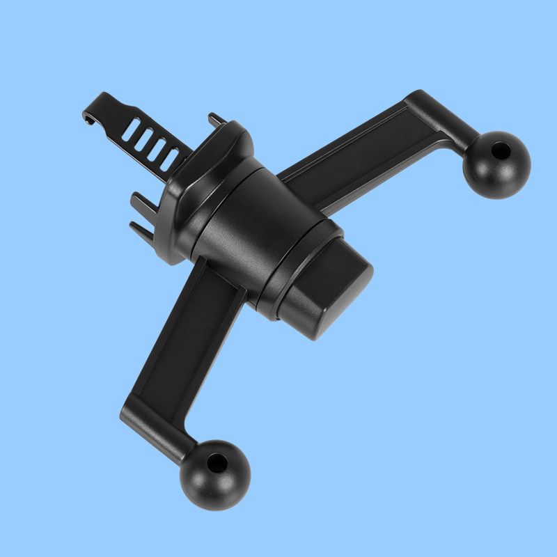 

Car Air Conditioning Outlet Dual Holder on-Board Bracket Two Mobile Phones Navigation Rack Fixed Base Frame Accessories Clip Double Ball Head Air Outlet Base