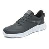 Large Size Sneakers Men's Shoes Leather New Men's Black Casual Running Shoes Men's Sneakers