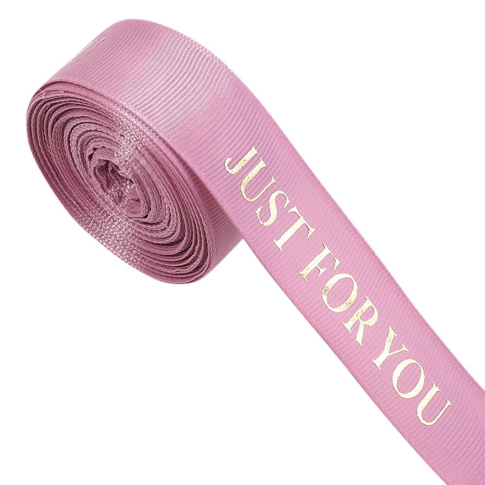 10 Yards/Roll 25mm Width Printed Ribbon Just For You Print Polyester Material Wrapping Ribbon 10 Yards/Roll