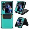 For ZTE Nubia Flip2 5G A404ZT Case Card Holder Litchi Texture Leather+PC Folding Phone Cover