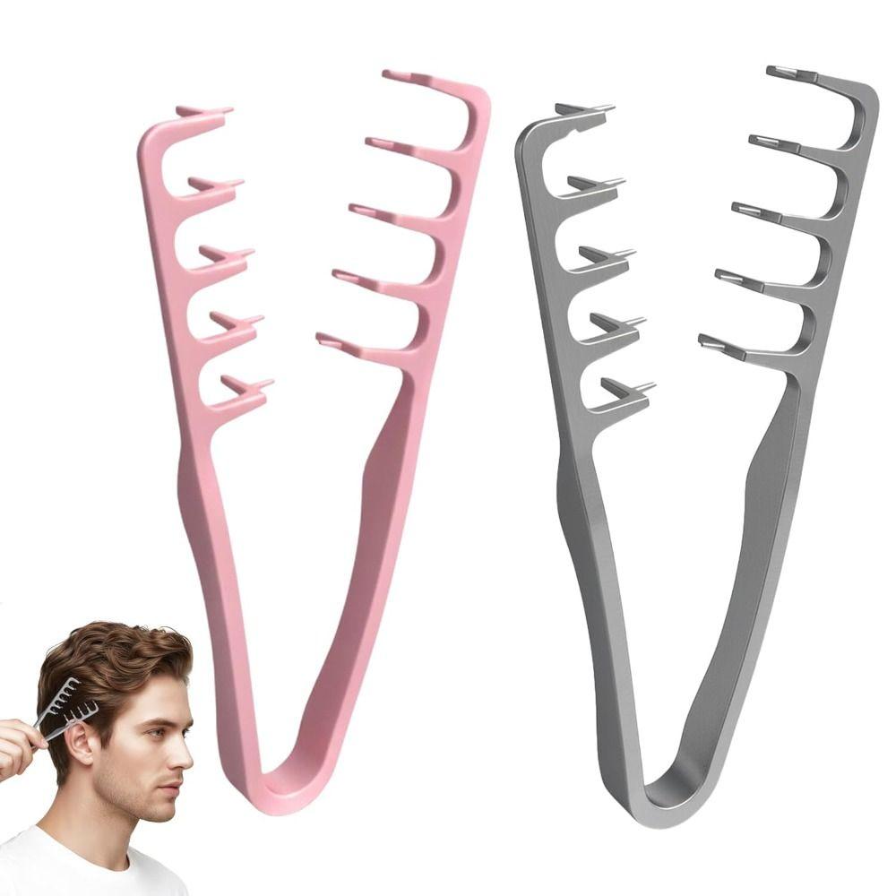 Портативні гребінці для волосся Легко чистяться Гребінець для кучерів та об'єму Гребінець для лінії росту волосся Гребінці для укладання волосся Гребінці для пишного коріння