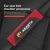 For Abarth Car Seat Shoulder Belt Cover Safety Belt Protector Pad Auto Interior Accessories FIAT 500 Doblo Tipo FR Panda Argo