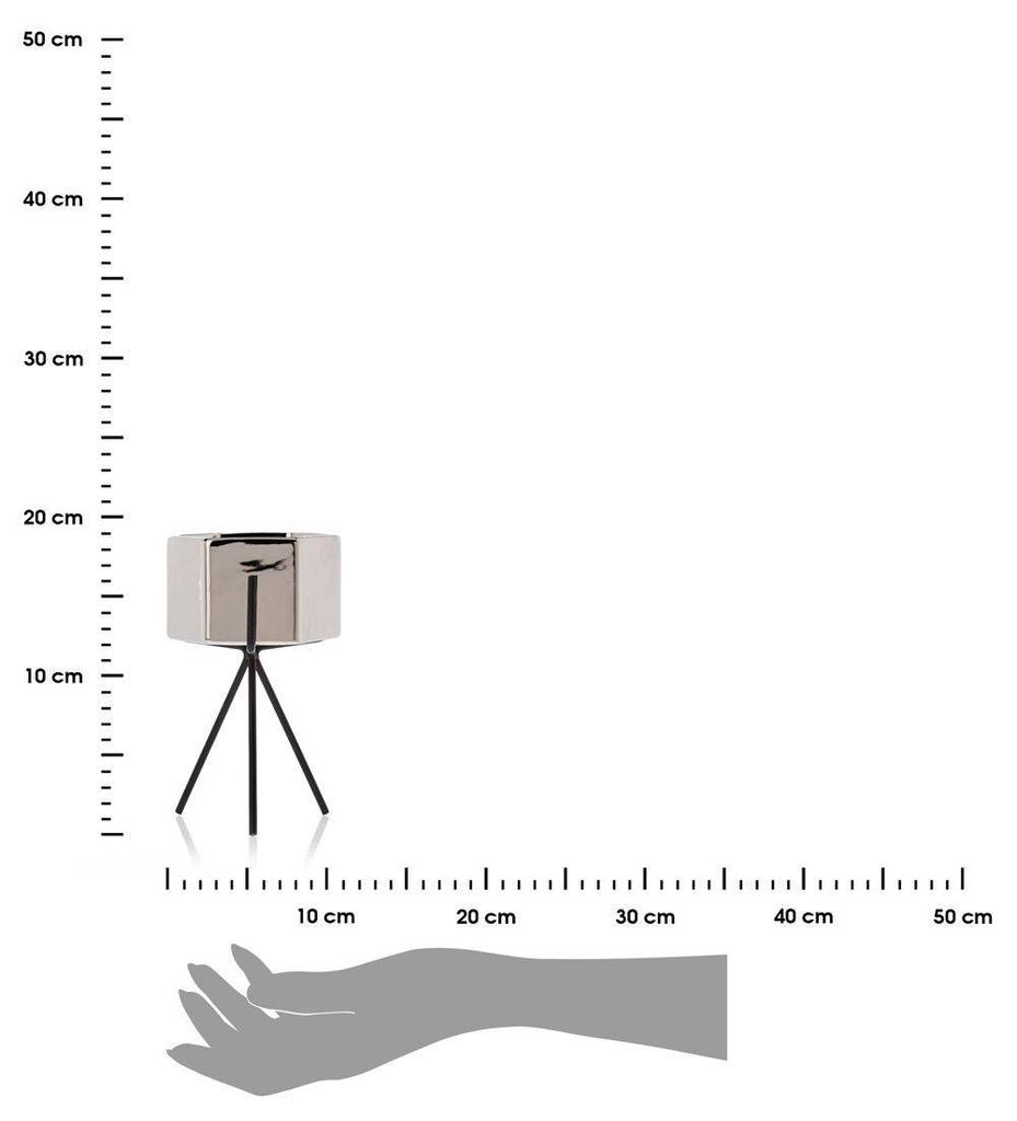 Doniczka Sashi Silver 18,5 Cm