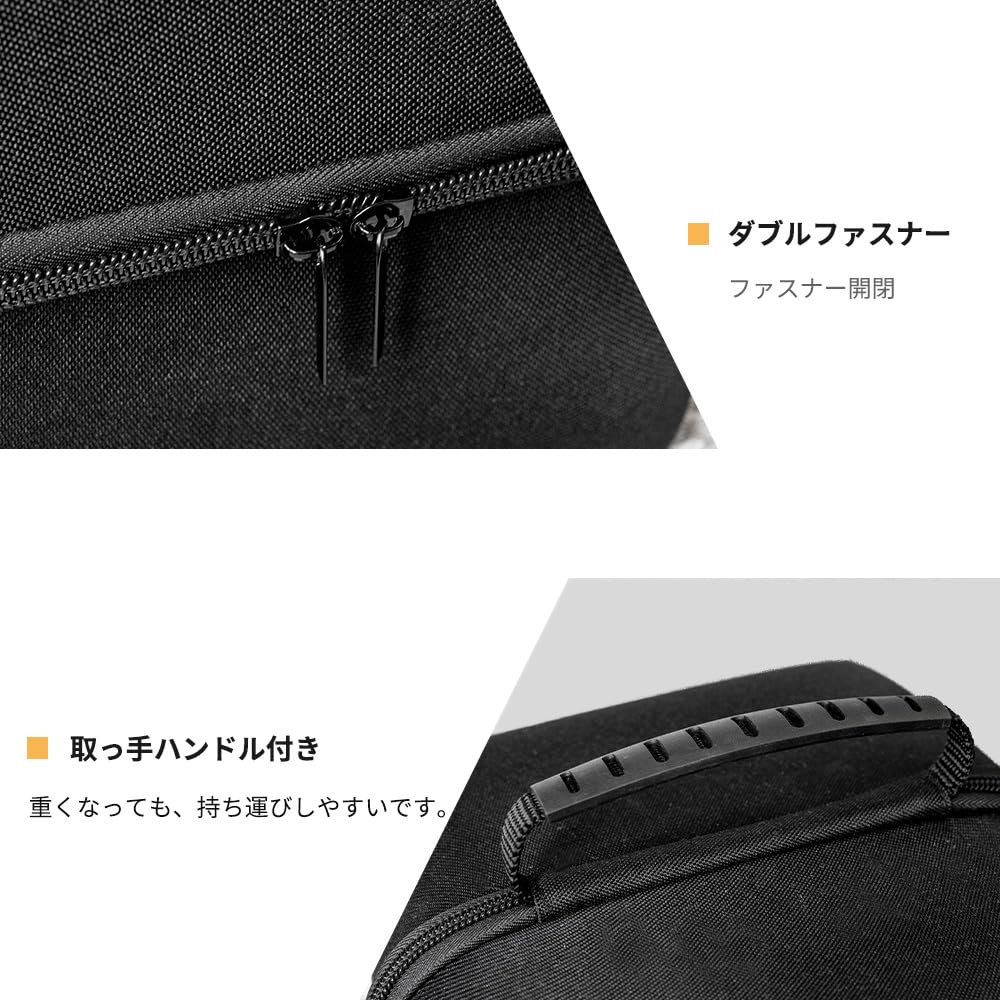 Iwatani FORE WINDS Case for Outdoor Heater Cassette Hard Case Compact Cordless Camping Equipment Storage Outdoor Small Item Storage Black Easy to
