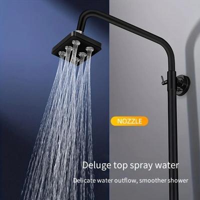 High Pressure Bath Shower Head 360° Rotating Water Saving Top Spray Shower Head Wall-Mounted Detachable Shower Replacement