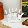 Six Finger Jewelry Stand Hand Shape Ring Holder Tabletop Jewelry Organizer Display Stand for Women Bracelets Necklaces Storage