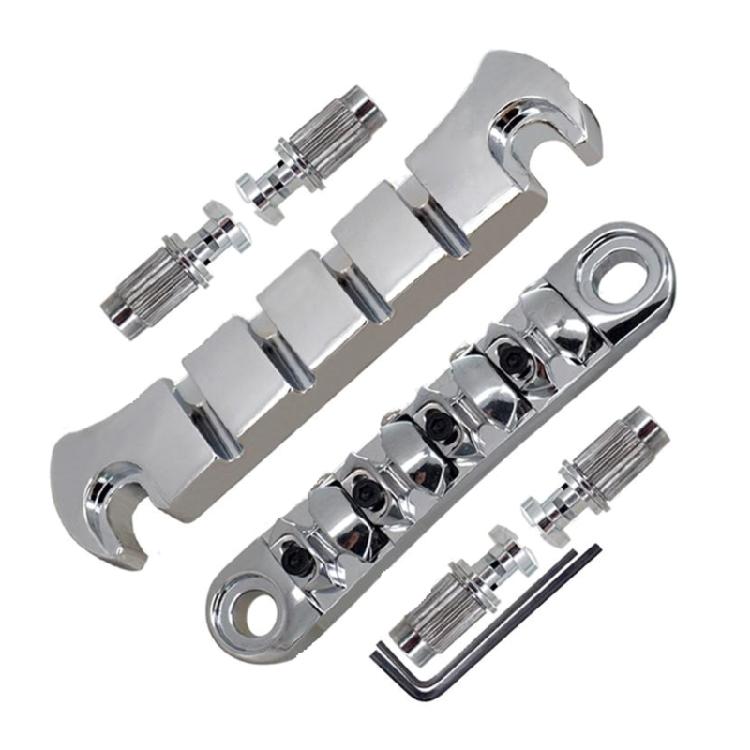 Guitar Tune O-Matic Roller Saddles Bridge with Wrench Set Replacement Parts 1