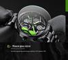 SVJ Multifunctional Men's Off-Road Waterproof Quartz Watch with 3D Hollow Design
