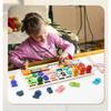 Montessori Zabawki Matematyczne dla Dzieci Maluchów Edukacyjne Drewniane Puzzle Zabawki Wędkarskie Liczenie Liczb Dopasowywanie Kształtów Sortowniki Gry Plansza Zabawka