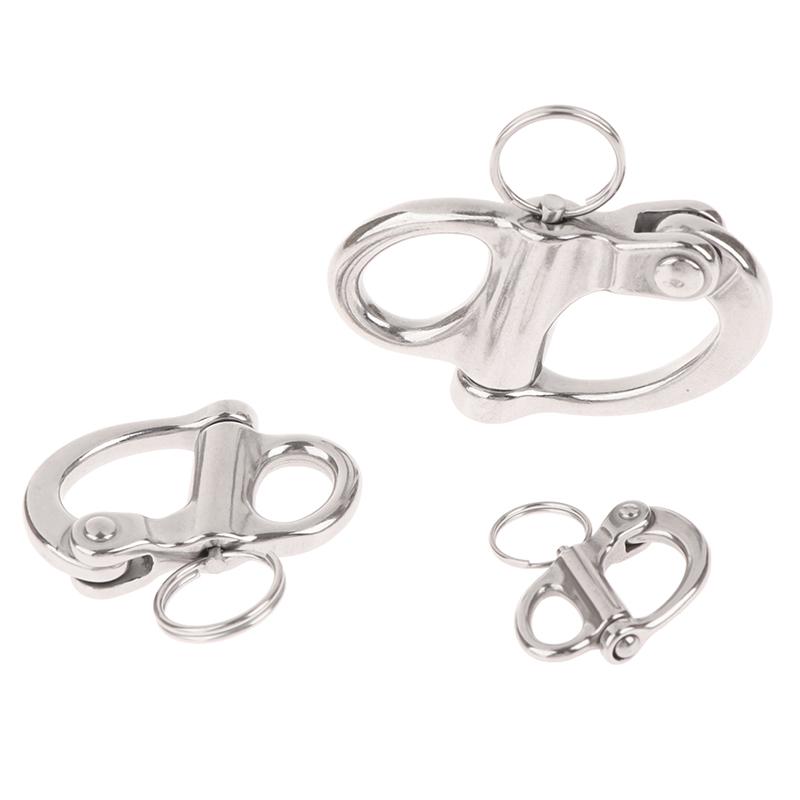 316 Stainless Steel Fixed Snap Shackles Bail Snap Shackles With Quick Release Pin
