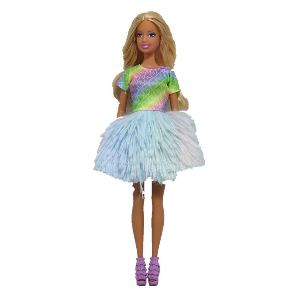 1 Set Mode Lässig Winterkleidung Pelzjacke Kleidung Accessoires Pullover Kleider Für 29~32 cm Puppe