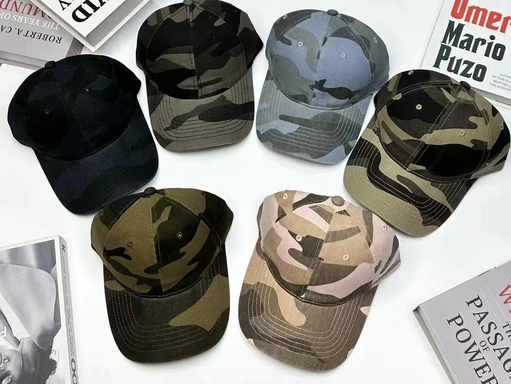 Unisex Camouflage Baseball Cap Soft Sun Hat For Men And Women Outdoor Sports Hiking Truck Driver Sunscreen Tactical Hat