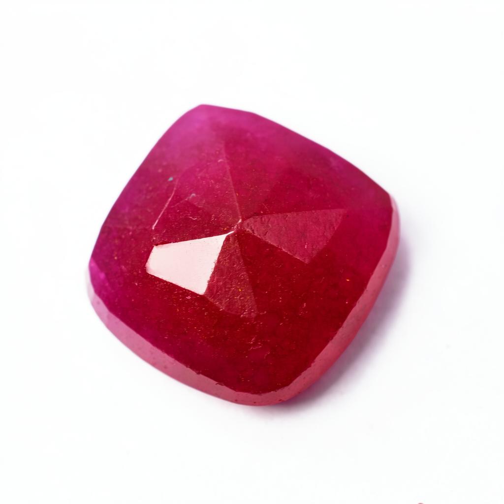 Natural Pink Ruby Loose Gemstone Exclusive 9.30 Ct Square Cushion Cut for Jewelry Making and Crafts