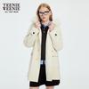 Teenie Weenie Women's College Style Hooded Toggle Wool Coat
