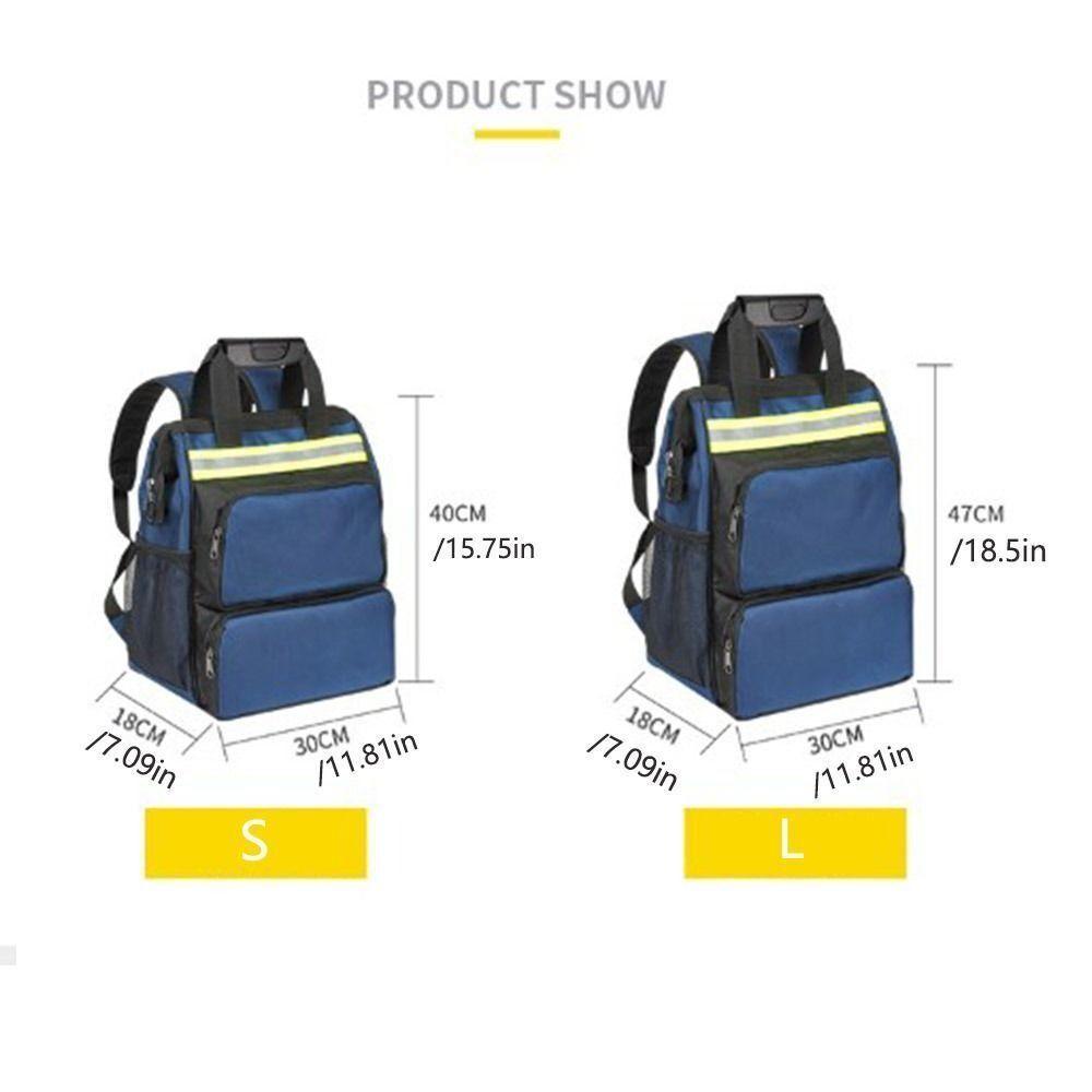 Oxford Cloth Electrician Tool Bag Multifunctional Shoulder Toolkit Large Capacity Tool Backpack Appliance Repair Tool Bag
