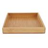 Rectangular Shape Japanese Style Tray Bamboo Square Design Fruit Tea Tray Wooden Construction Food Serving Tray Restaurant Use