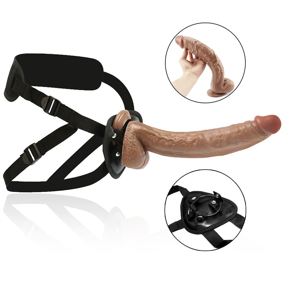 Adult Supplies Sex Toy Wearable Dildo Realistic Sex Toy For Lesbian Women Couples Dildo Strap On Penis Suction Cup Anal Plug