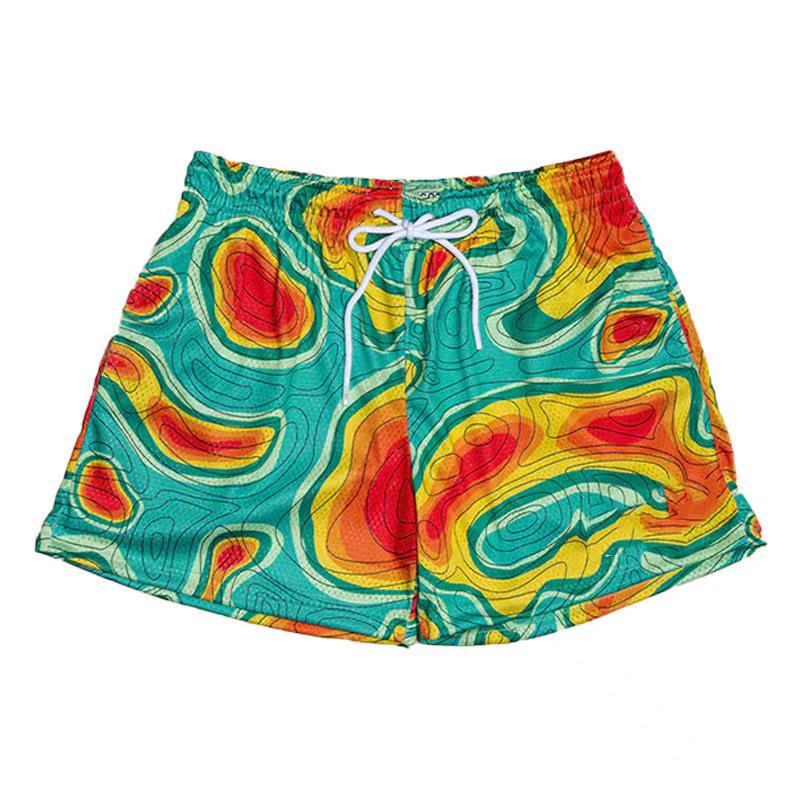 

Трендовые мужские спортивные шорты быстросохнущие - повседневные выше колена для баскетбола и бега S зелёный