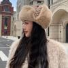 Knitted Lei Feng Hat Warmth Cold Hat Versatile Cycling Coldproof Cap  For Women
