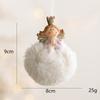 Christmas Plush Angel Girl Pendant Christmas Angel Decoration Desktop Ornament White Pink Angel Pendant New Year 2025