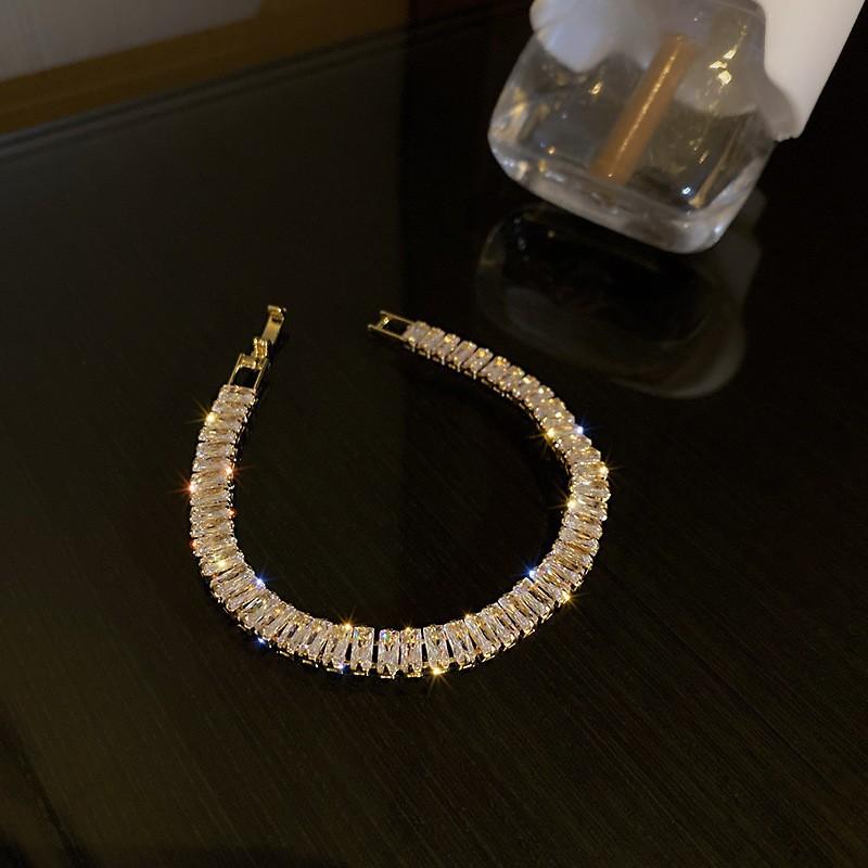 Electroplated Zircon Sun Love Bracelet Niche Sweet Versatile Bracelet Temperament Light Luxury High-end Jewelry Women