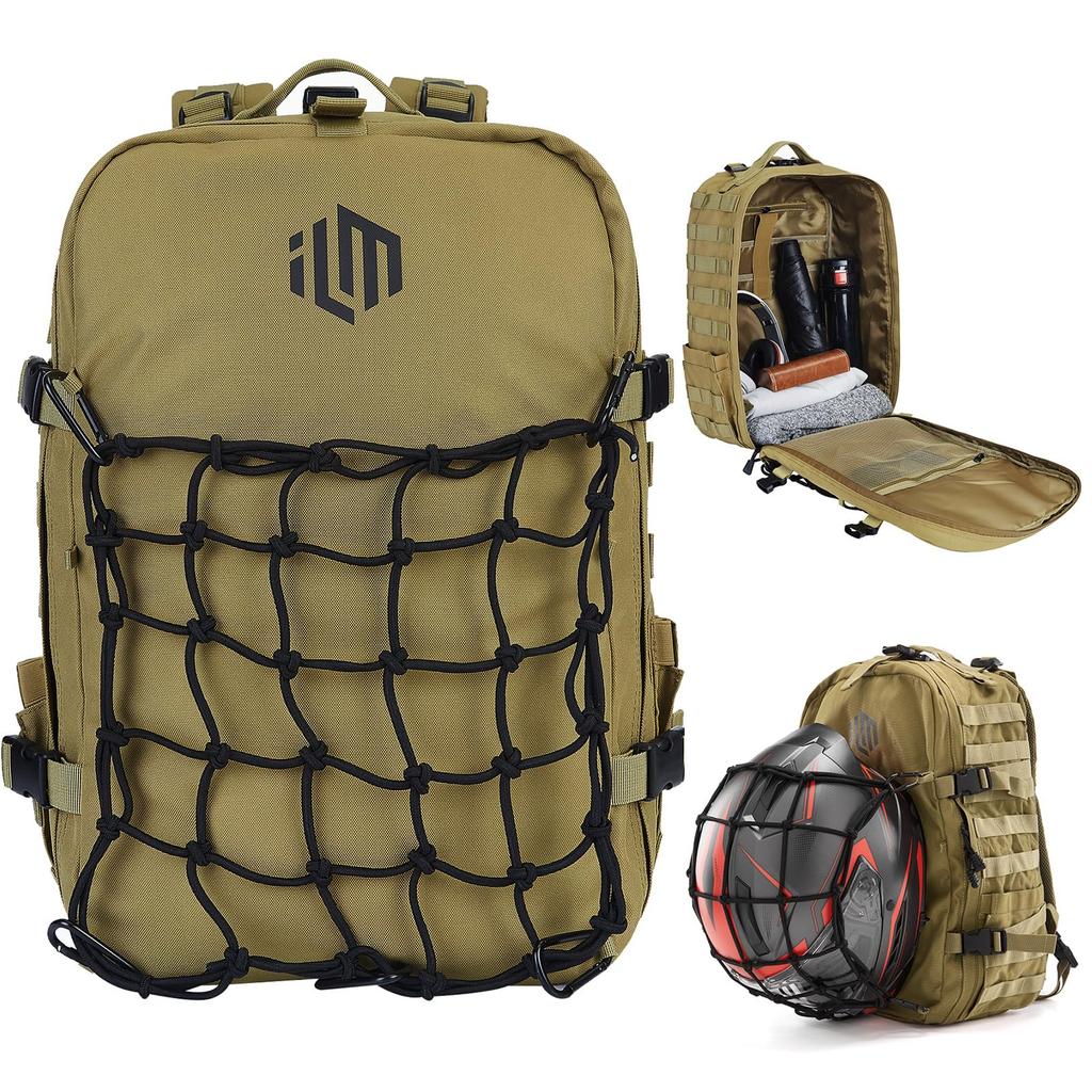 ILM Motorcycle Helmet Basketball Motorcycle Cycling 30L Large Fits and Basketballs Backpack, Bag, Backpack, Bag, Capacity, Multifunctional, Full-Face