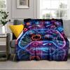 Gaming Neon Future Blanket Flannel Blanket Throw Blanket Sofa Cover Blanket Soft Premium Blanket Picnic Blanket Tv Blanket Gifts