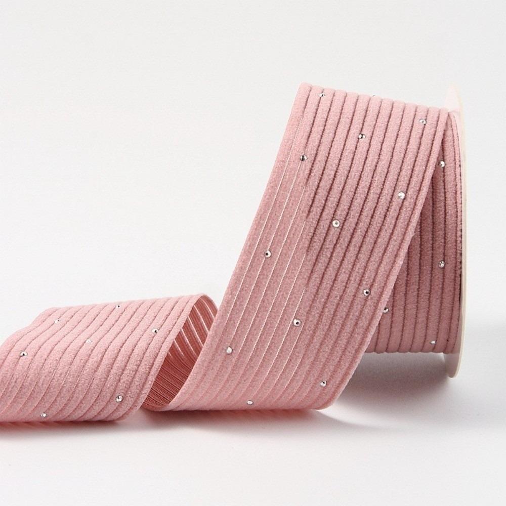Handmade Crafts Cothing Materials DIY Gifts Packaging Ribbon New Sliver Dots Corduroy Ribbons