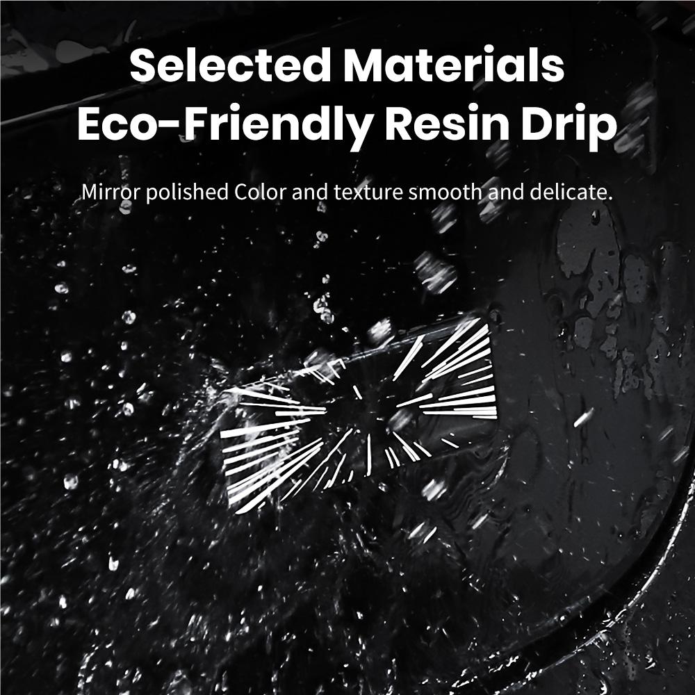 For Tesla Model 3/Y Tail Marker Sticker - Time Tunnel Pattern, Eco-friendly Resin Drip, Waterproof Material