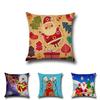 Christmas Cartoon Printed Cushion Cover Ultra Soft For Home Office Sofa Decor Gift