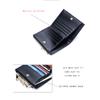 Western Sheepskin Hand Braided Pattern Women Bifold Wallet Fashion Macaron Color Woven Zipper Women Purse