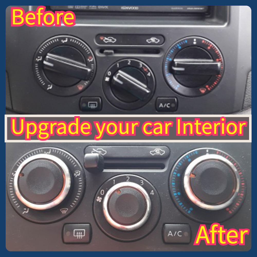1Set for Nissan Tiida NV200 Livina 2004-2010 Geniss Sylphy 2012 Interior Acc. Car Air Conditioning AC Control Knobs