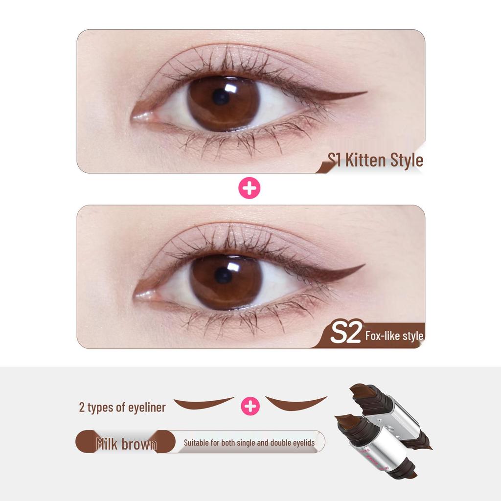 Wu Yitong Eyeliner & Mascara Stamp: Waterproof, Sweatproof, No Smudging, Customizable.
