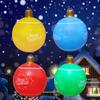 1PC Inflatable Christmas Ball, Large Christmas Themed Hanging Ball, Party Decoration, Festive Atmosphere Ornaments