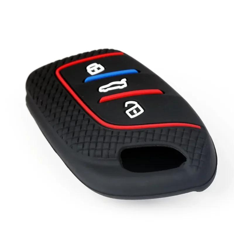 3 Buttons Silicone Car Key Cover Protector Rubber Case for MG ZS EV MG6 EZS HS EHS 2019 2020 for Roewe RX5 I6 I5 RX3 RX8 ERX5