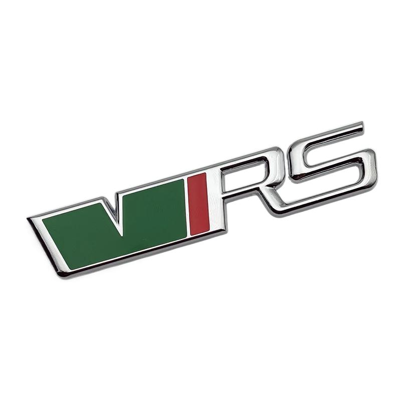3D Metal Silver Black VRS Logo Emblem Car Mudguard Badge Trunk Decal for Skoda Fabia Kodiaq MK2 MK3 A7 A5 Sticker