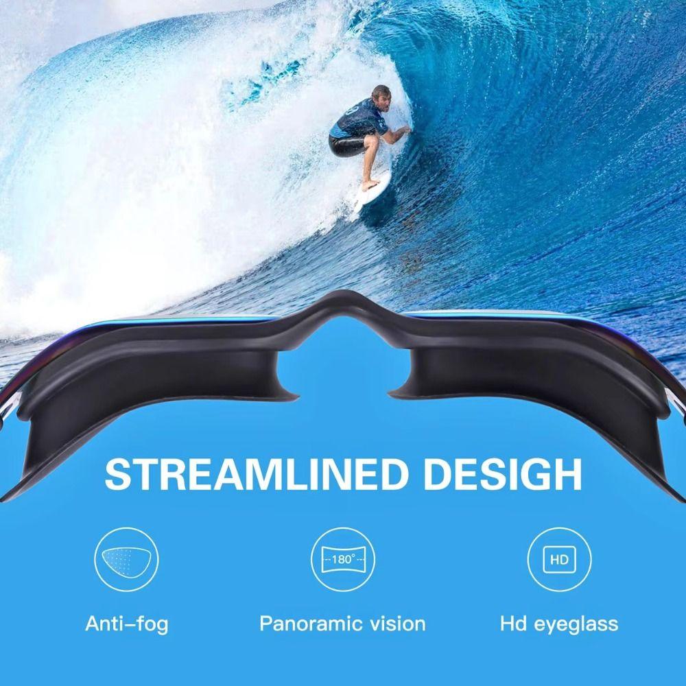 Waterproof Anti-fog Diving Goggles PC UV Protection Swim Eyewear Swimming Goggles  Diving