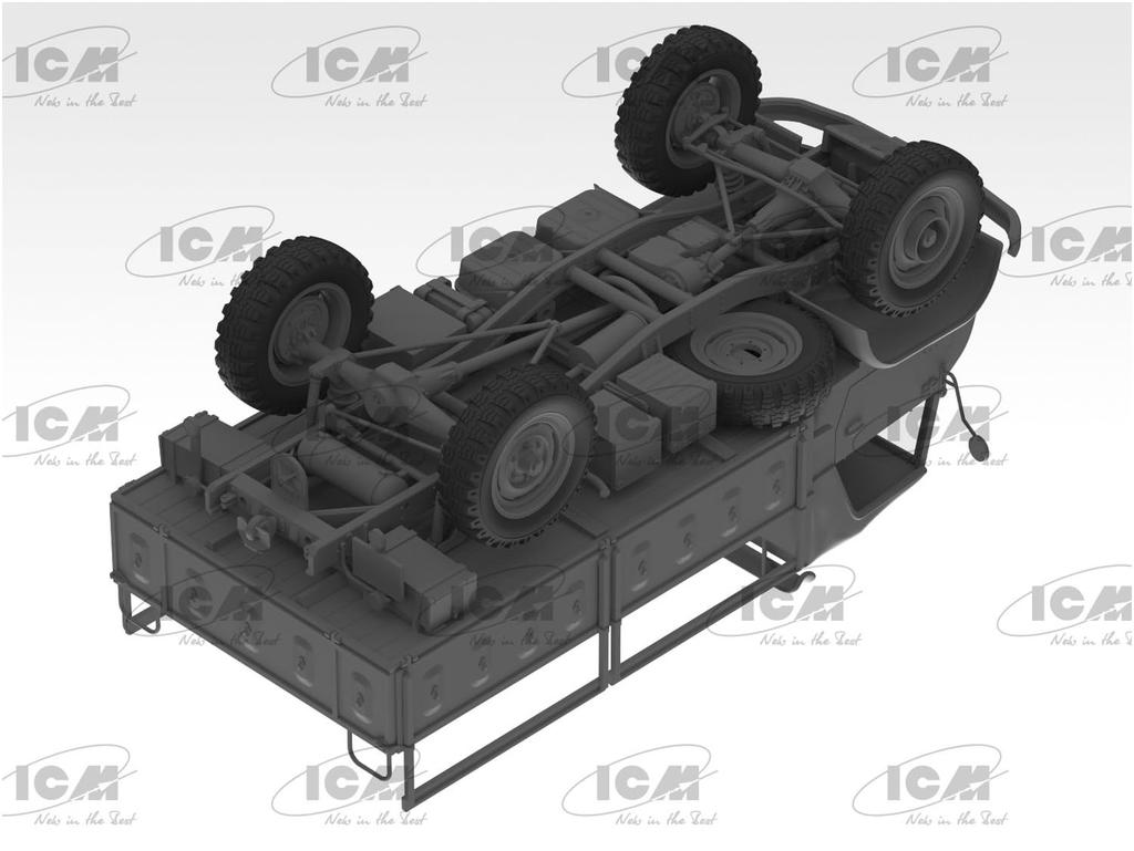 ICM 1/35 Deutscher Unimog S404 Militärlastwagen Plastikmodell 35135