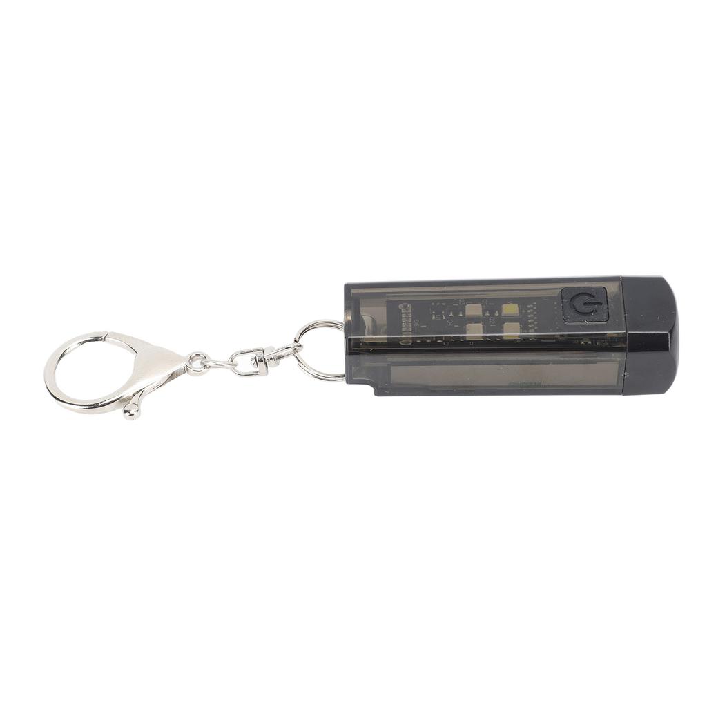 Keychain Flashlight Plastic 2 Lighting Mode Magnetic USB Rechargeable Portable Mini Pocket Keychain