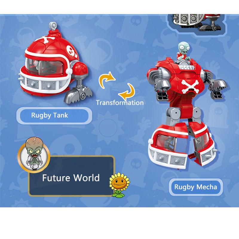 Plants Vs. Zombies Transformed Toy Robots Zomboss Deformation Rugby