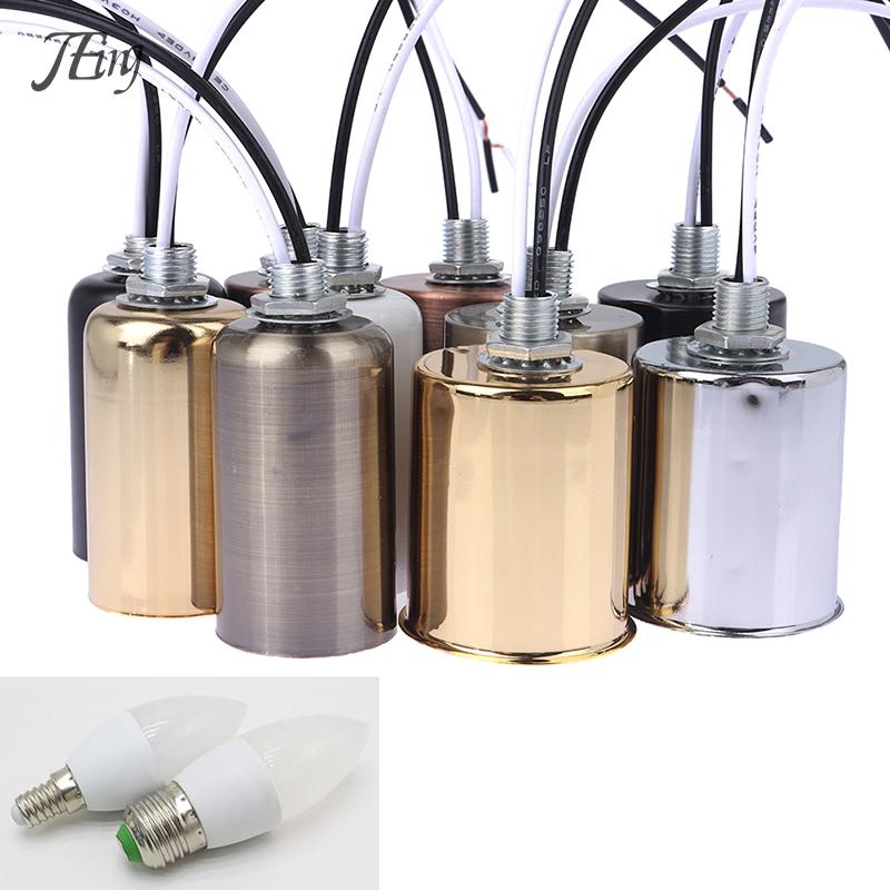 E27 E14 Ceramic Screw Light Base Light Socket LED Filament Lamp Holder Indoor Led Lamp Part Easy To Install