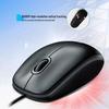 Universal Black M100R Wired Mouse for Laptop, Desktop, Home, and Office