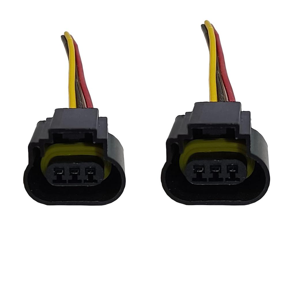 2X H13 9008 Headlight Connector | Compatible with Ford F-150 F150 2004-2019 Pigtail Wire Harness