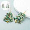 Snowflake Metal Christmas Party Christmas Tree Earrings Fashion Alloy Earrings Creative Exaggerating