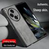 OnePlus Open Lyxig Lädertextur Frostat Vikbar Telefonfodral